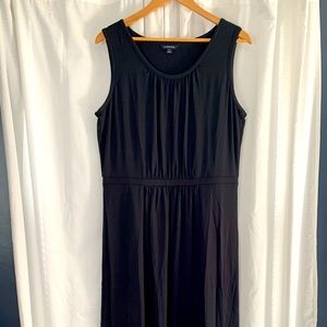 Black Cotton Maxi Dress